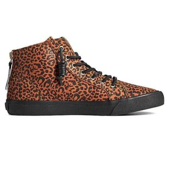 NEW! Sperry x Rebecca Minkoff Leopard Print High Top Sneakers - Size 6 👠 - Picture 9 of 13